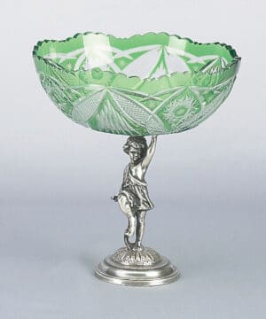 Cherub With Green Bowl