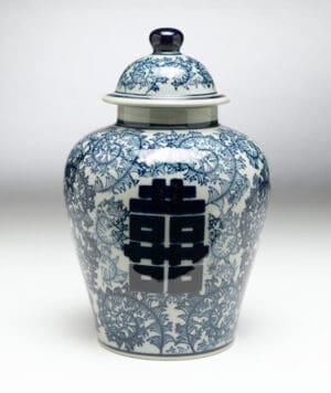 Ginger Jar, Blue Happiness Design