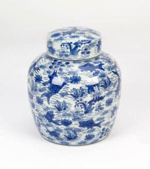 Jar with Fish Design - 9in