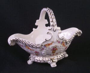 Porcelain Floral Basket