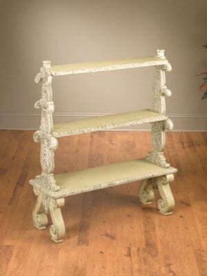 3 Tier Etagere - Parchment Finish