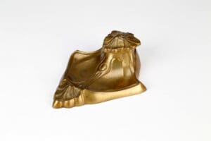 Antique Brass Inkwell