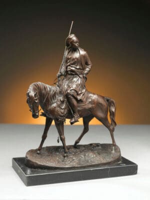 African Herder On Horse